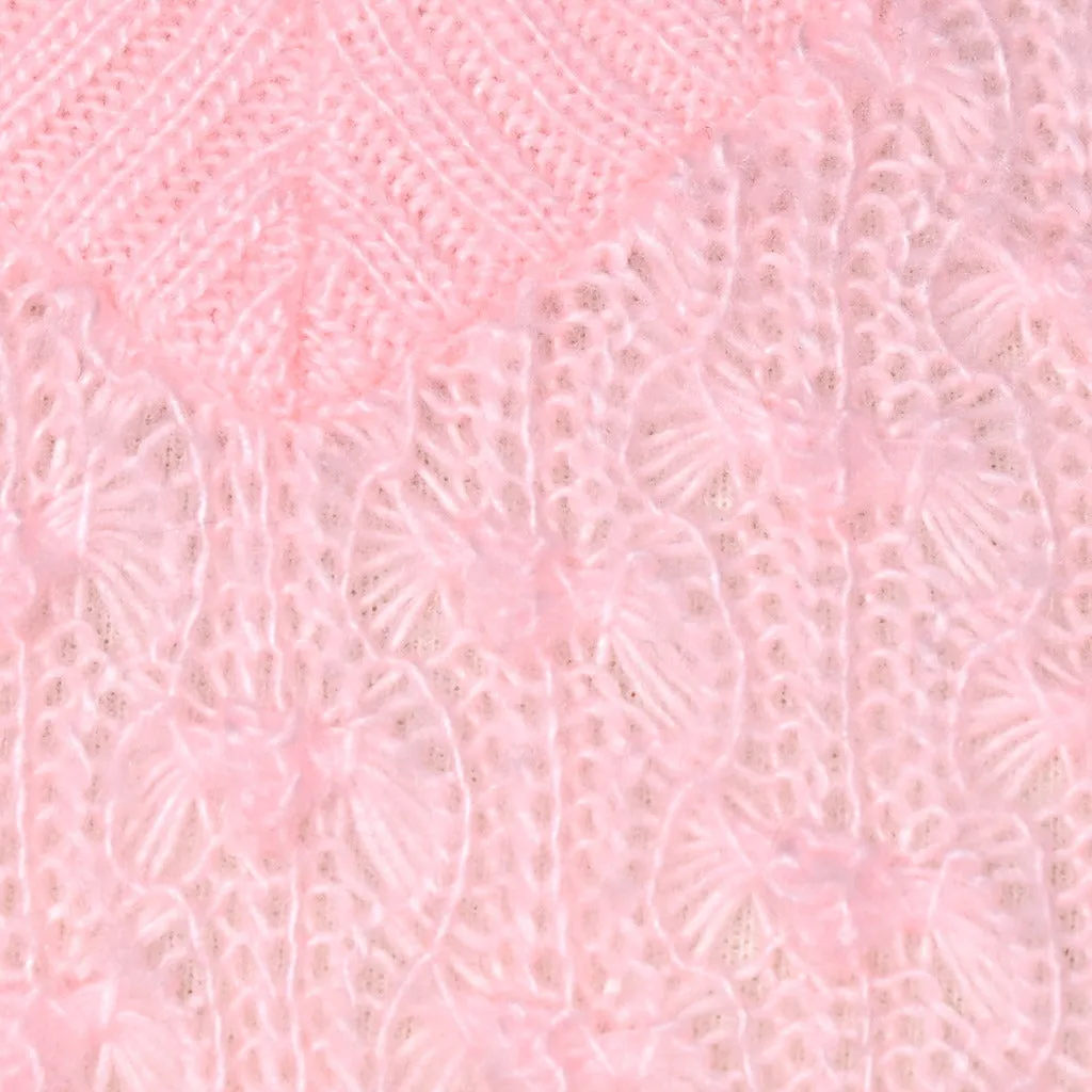 1960s Baby Pink V-Neck Sweater