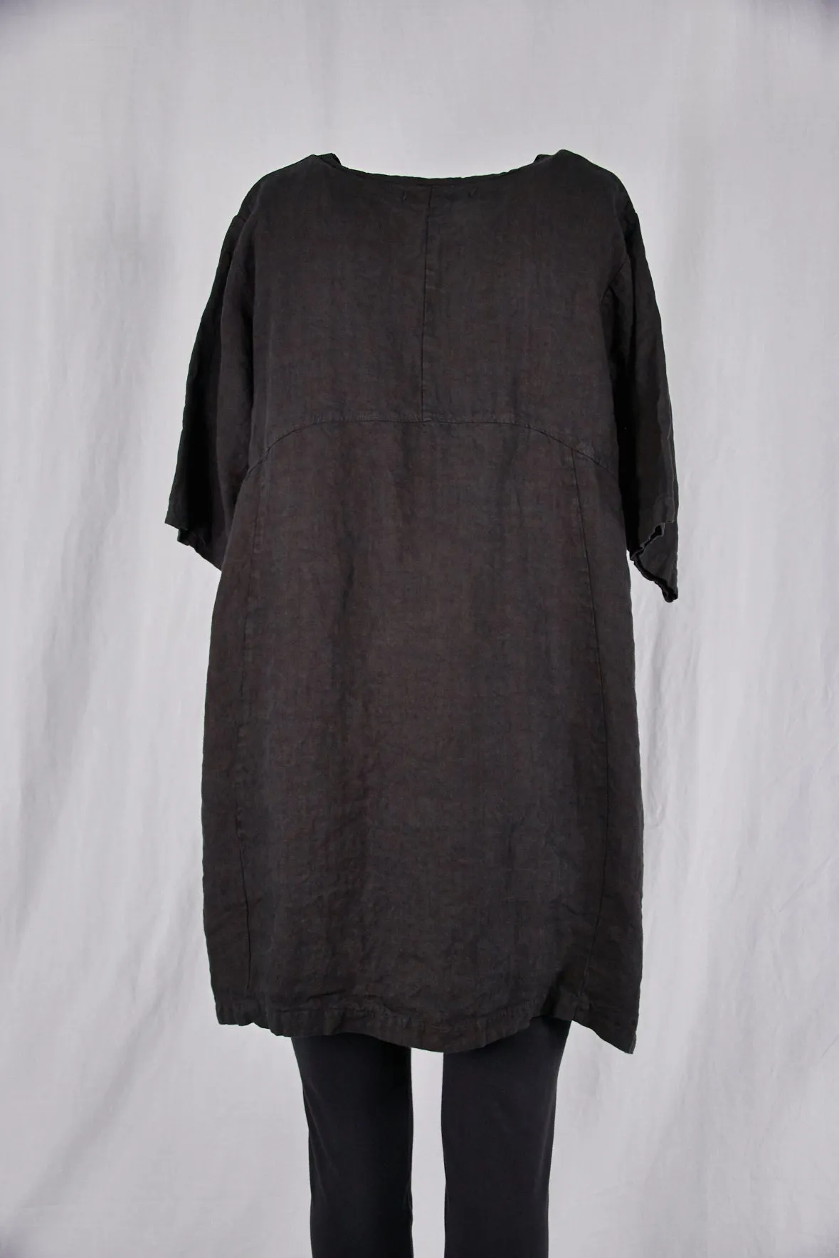2332 Oversized Heavy Linen Zen Black-P