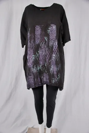 2332 Oversized Heavy Linen Zen Black-P