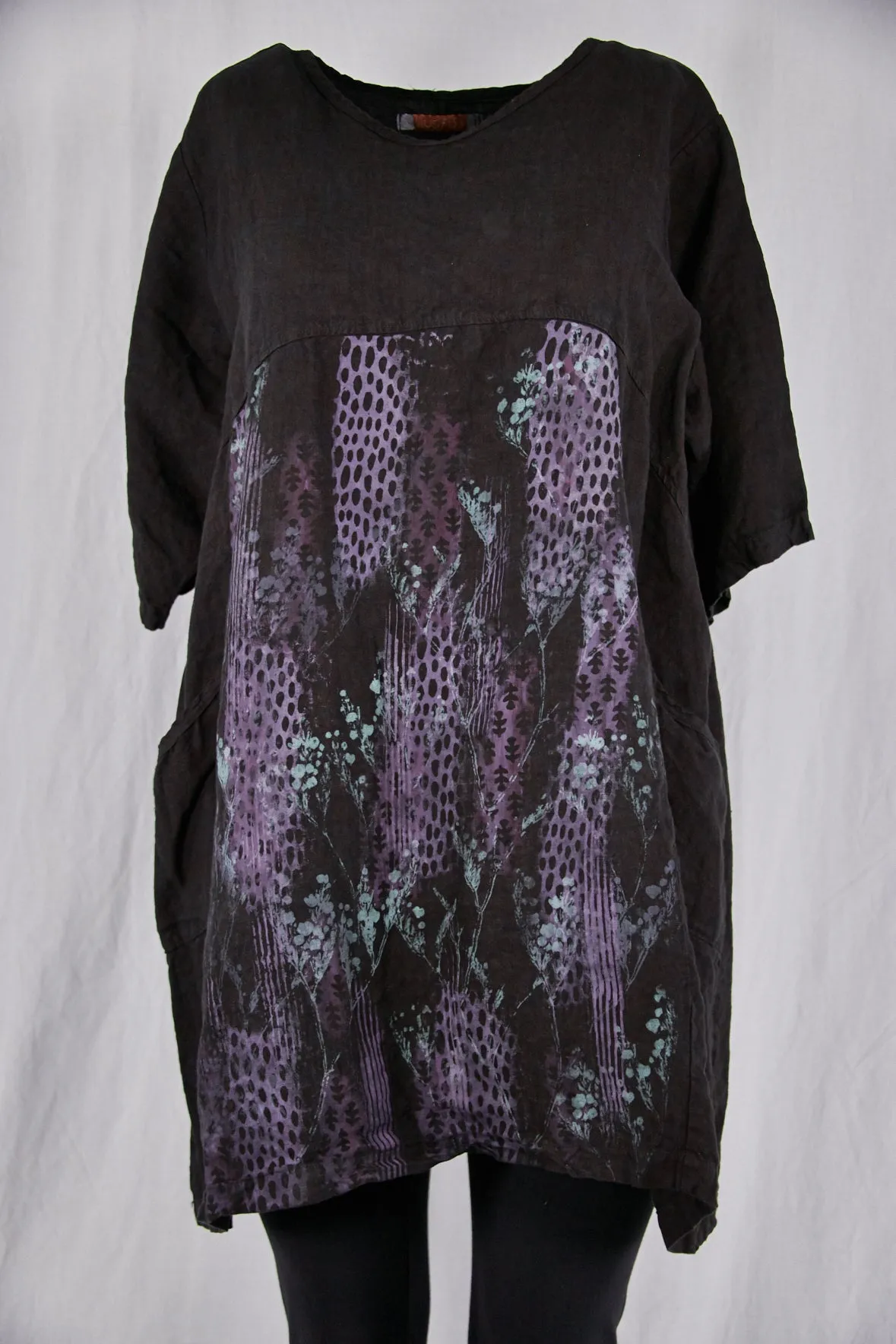 2332 Oversized Heavy Linen Zen Black-P