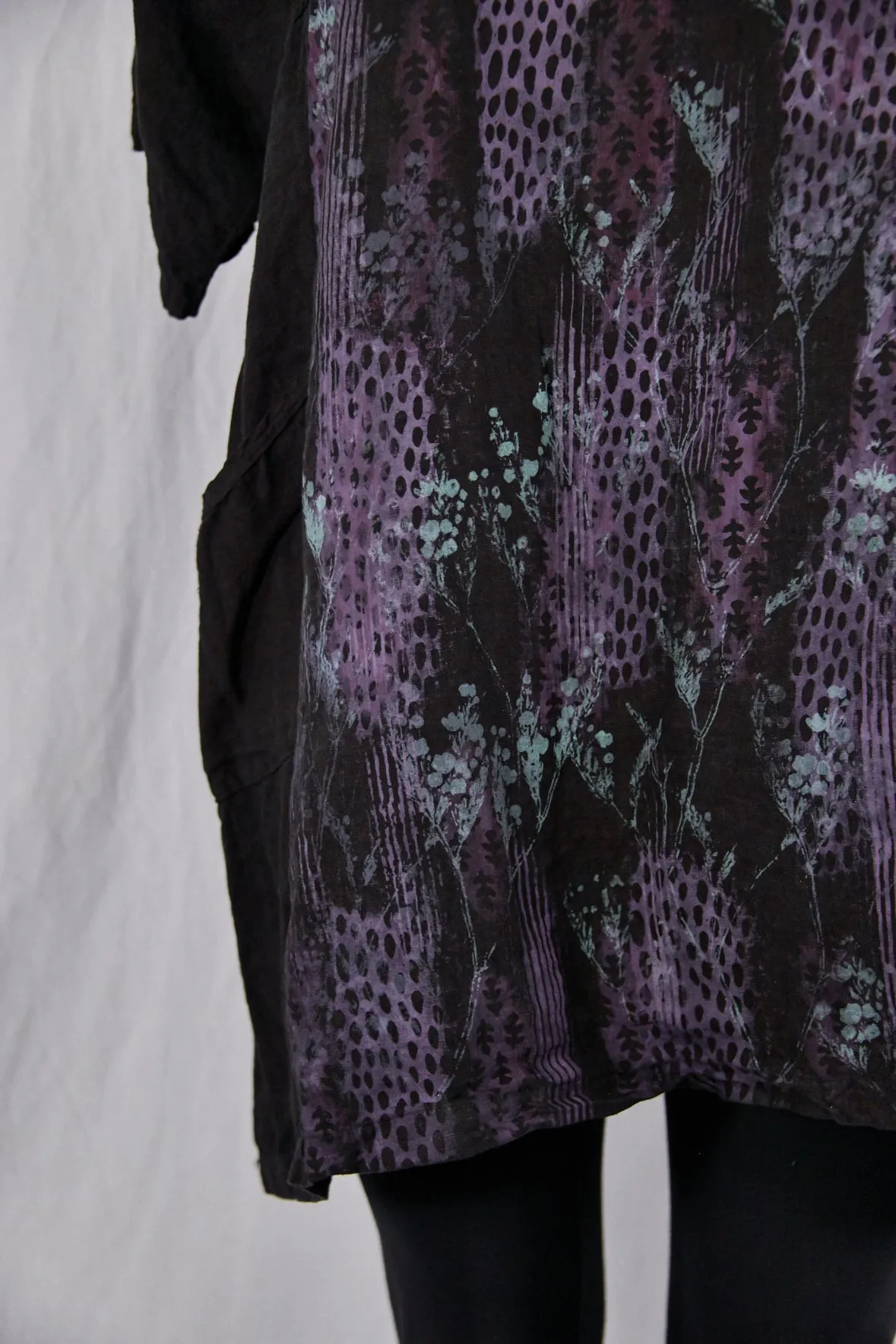 2332 Oversized Heavy Linen Zen Black-P