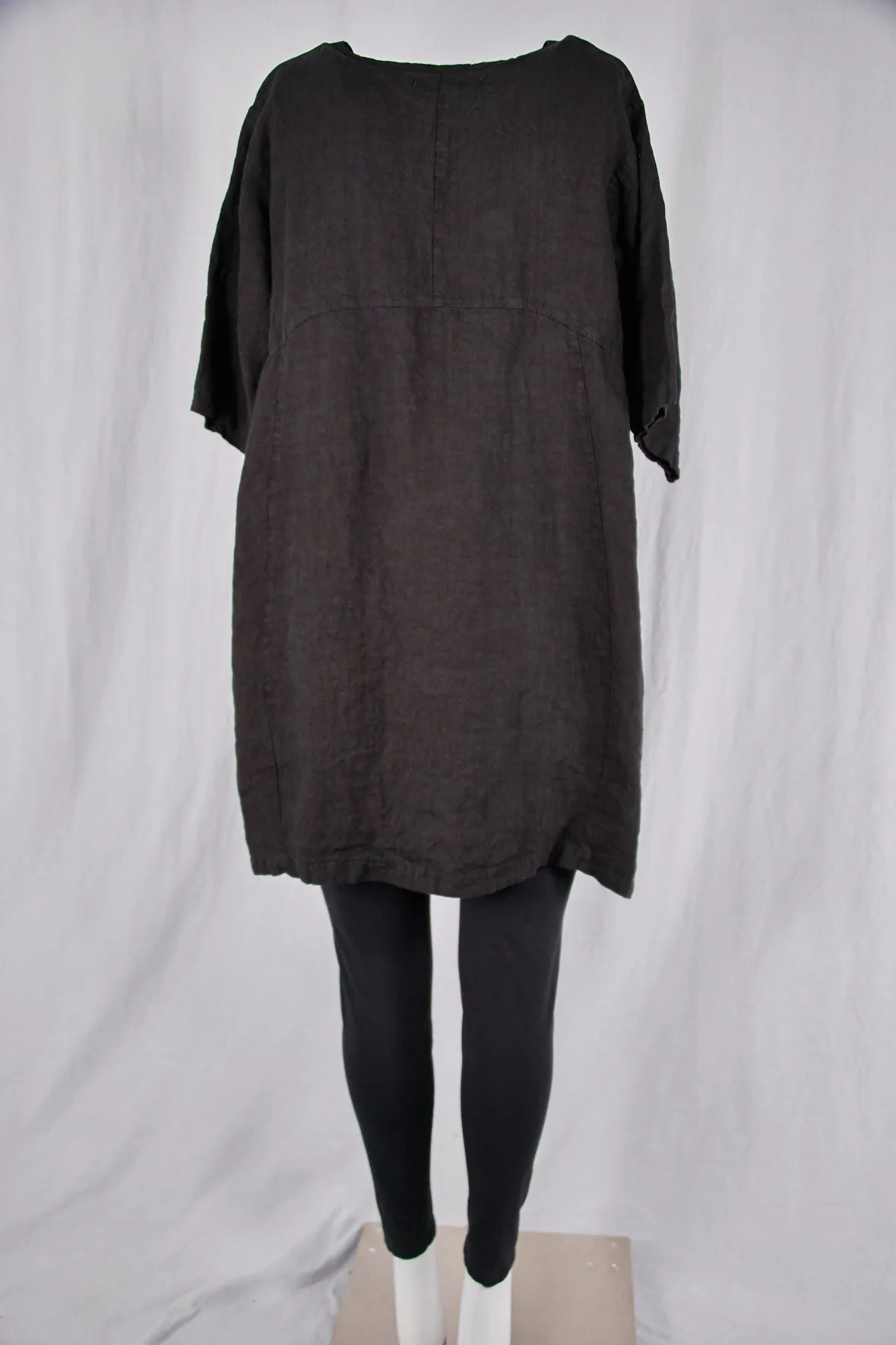 2332 Oversized Heavy Linen Zen Black-P