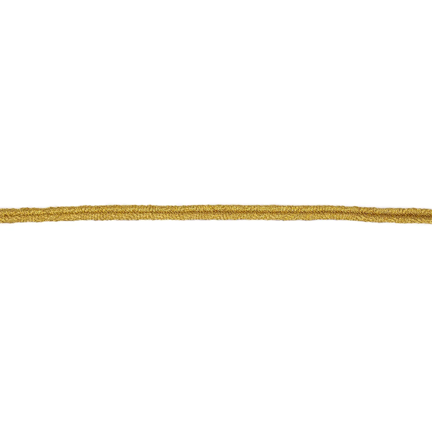 3mm Gold Metallised Polyester Russia Braid