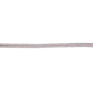 4mm Silver Metallised Polyester Russia Braid
