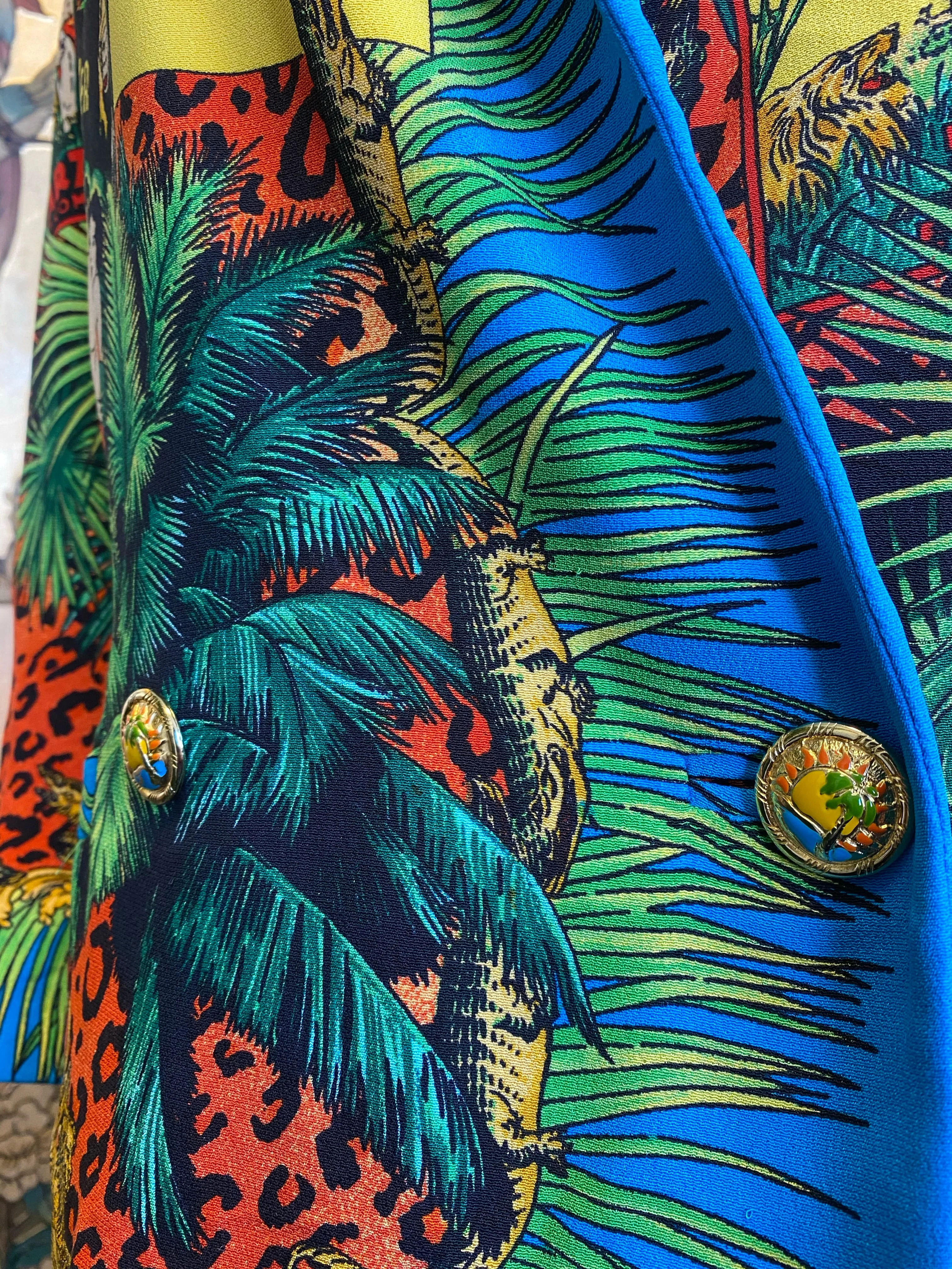 90’s Gianni Versace Tarzan Print Suit