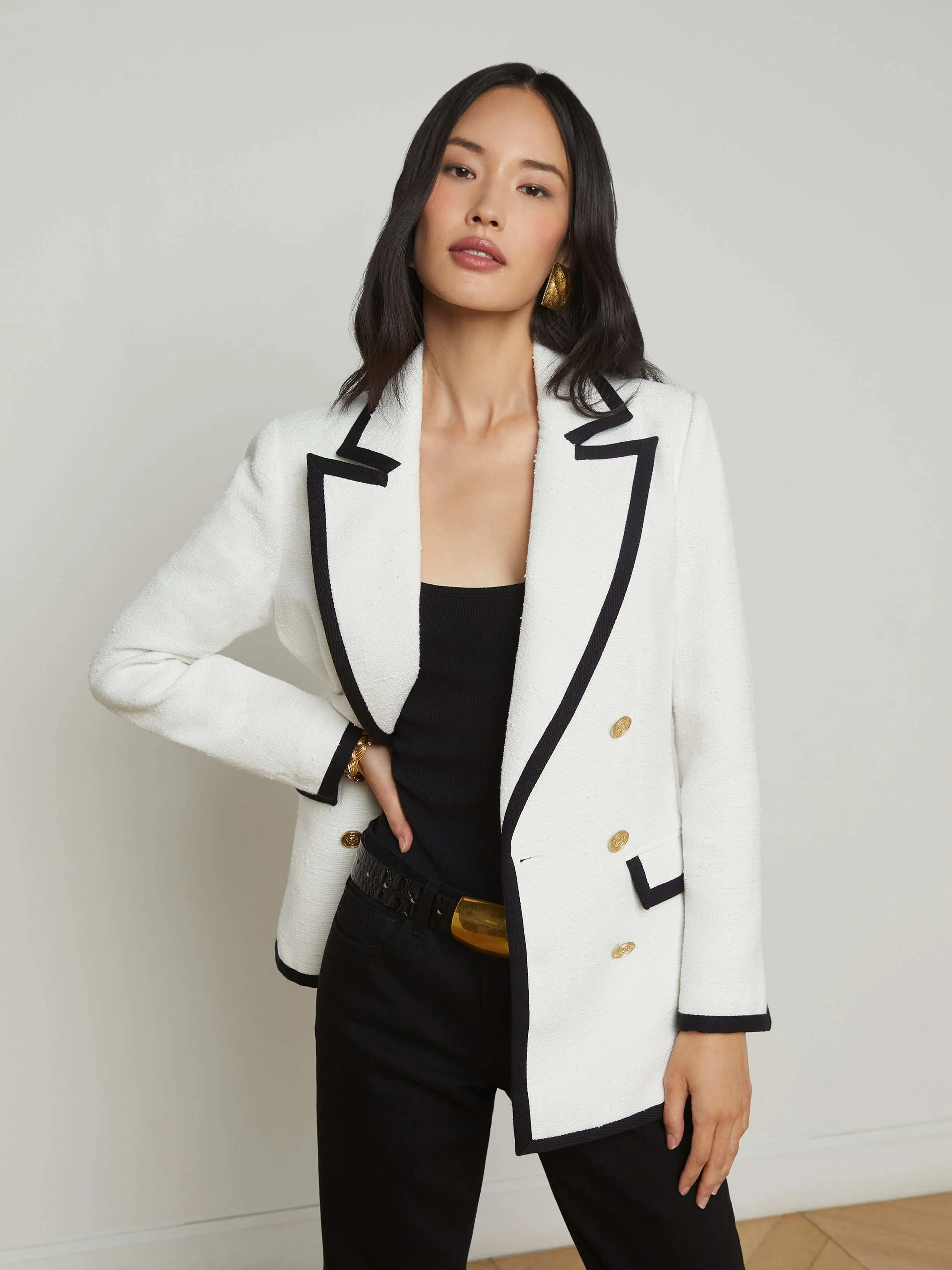 Aimee Oversized Tweed Blazer