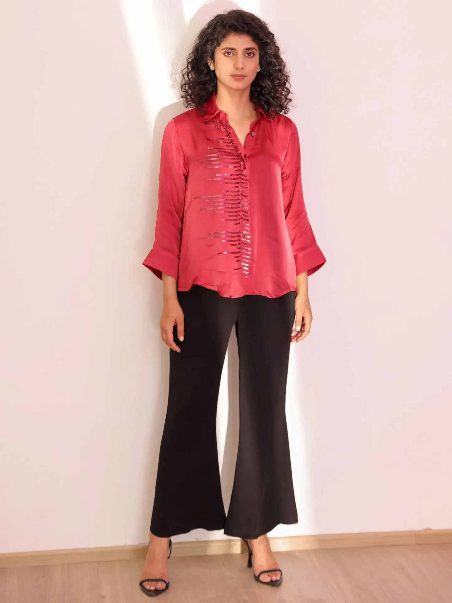 Akin Shirt - Brick Red