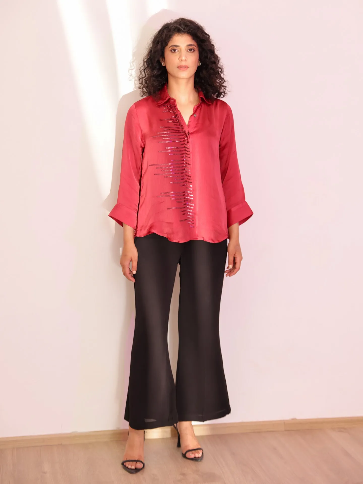 Akin Shirt - Brick Red