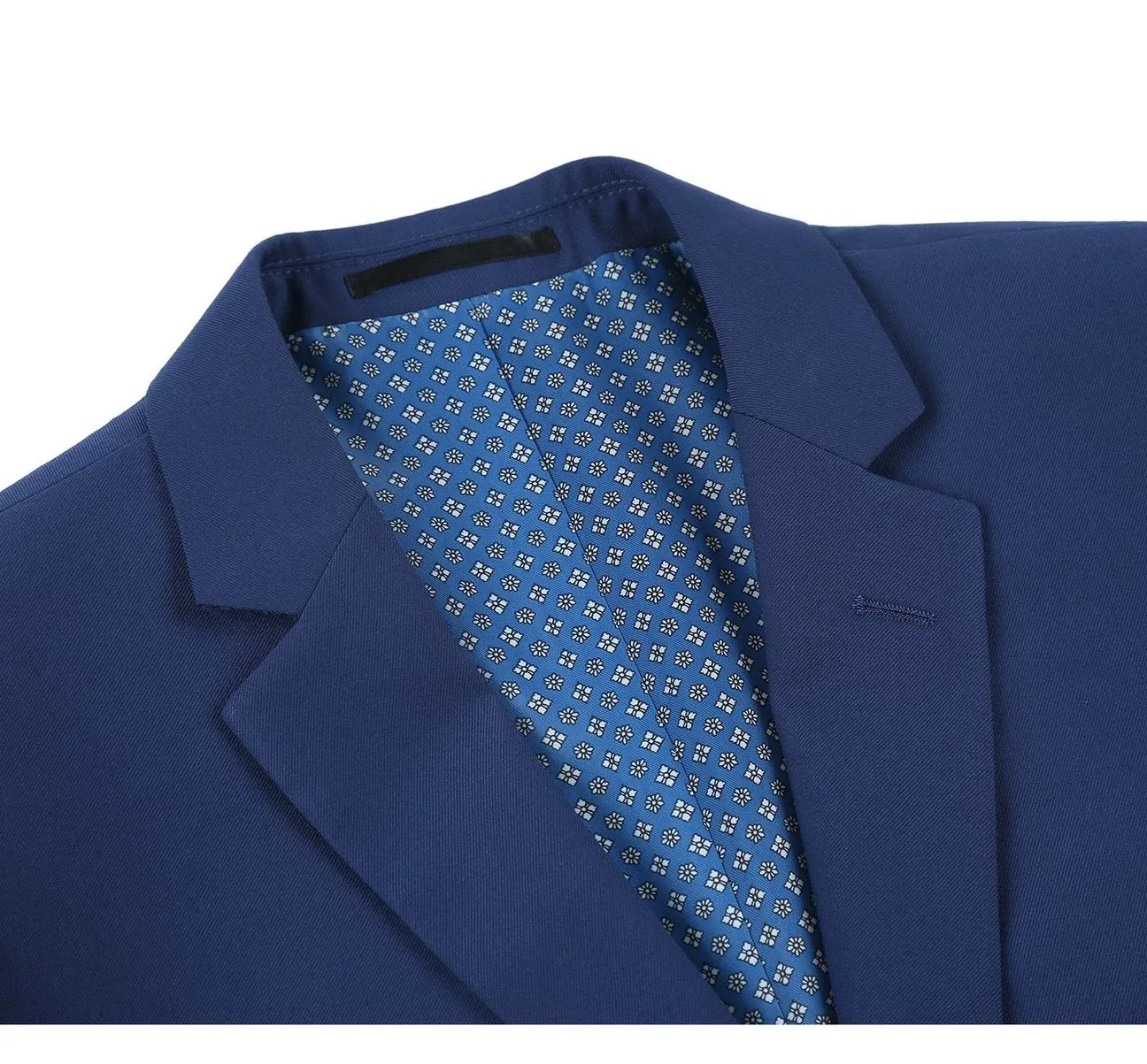 Alessandro Vitello by Renoir Royal Blue 2-Piece Slim Fit Single Breasted Notch Lapel Suit 201-20
