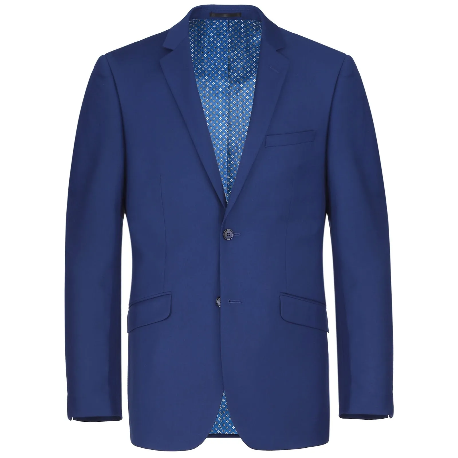 Alessandro Vitello by Renoir Royal Blue 2-Piece Slim Fit Single Breasted Notch Lapel Suit 201-20