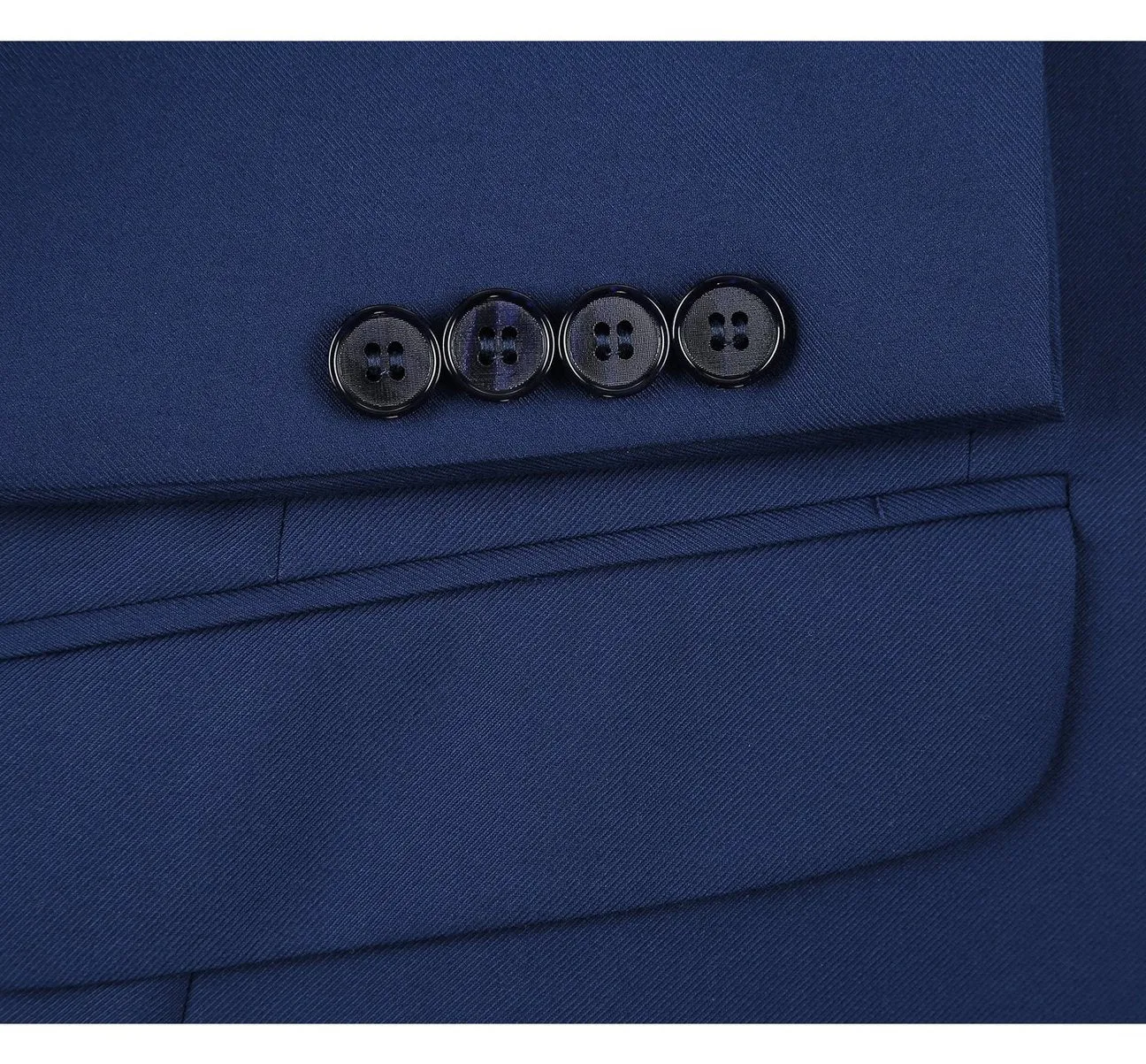 Alessandro Vitello by Renoir Royal Blue 2-Piece Slim Fit Single Breasted Notch Lapel Suit 201-20