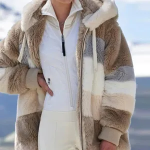 Alice - 2024 Cozy tweed hooded jacket with plush wool lining