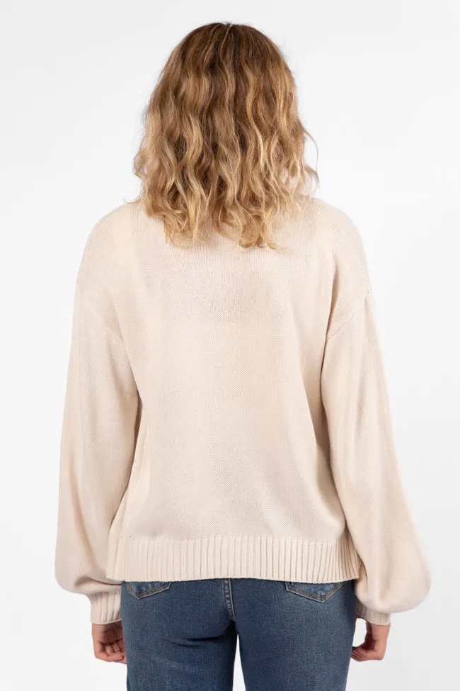 All We Have Beige Button Front Cardigan FINAL SALE