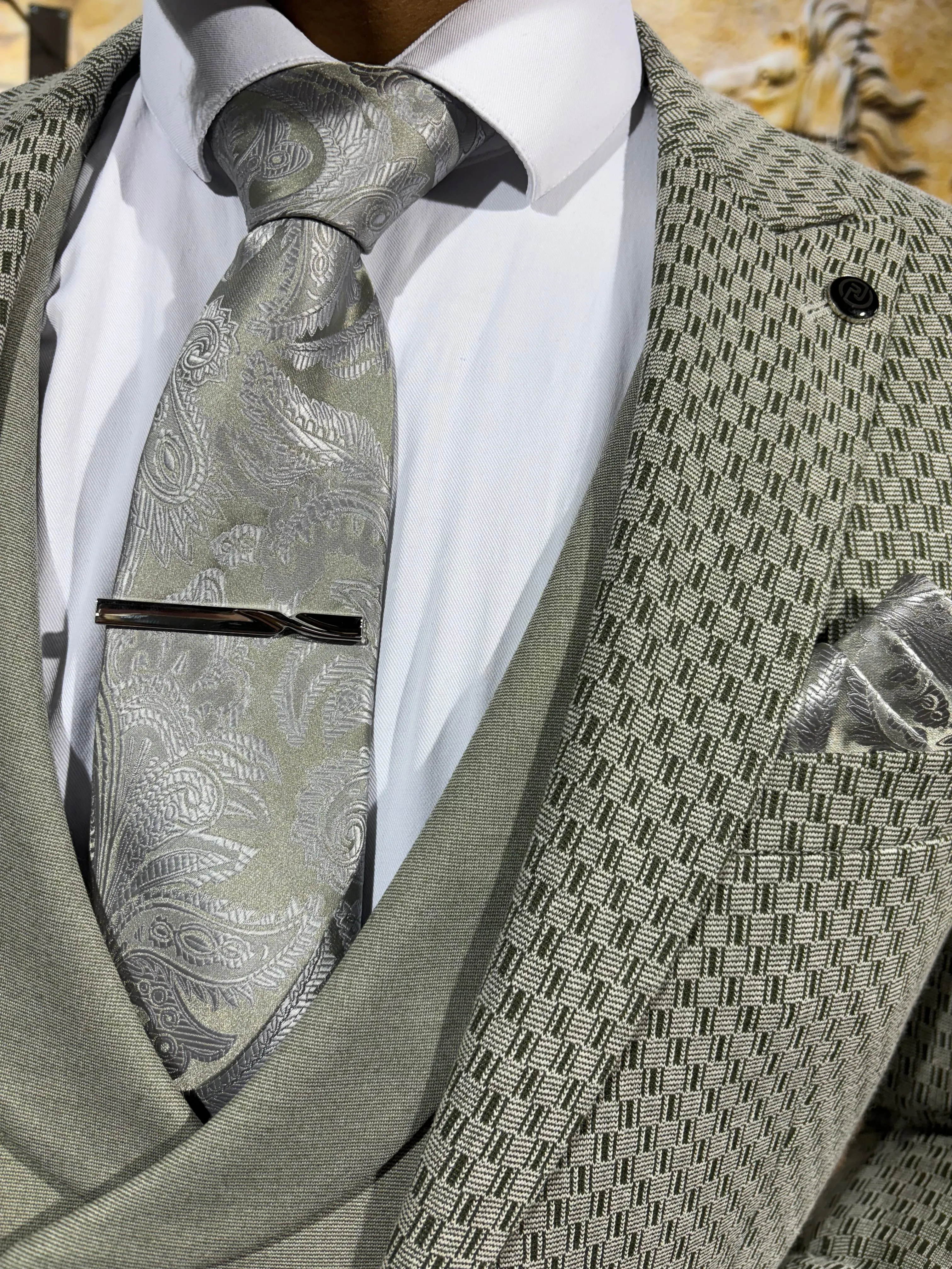 Alydar - Sage Green 3 Piece Suit