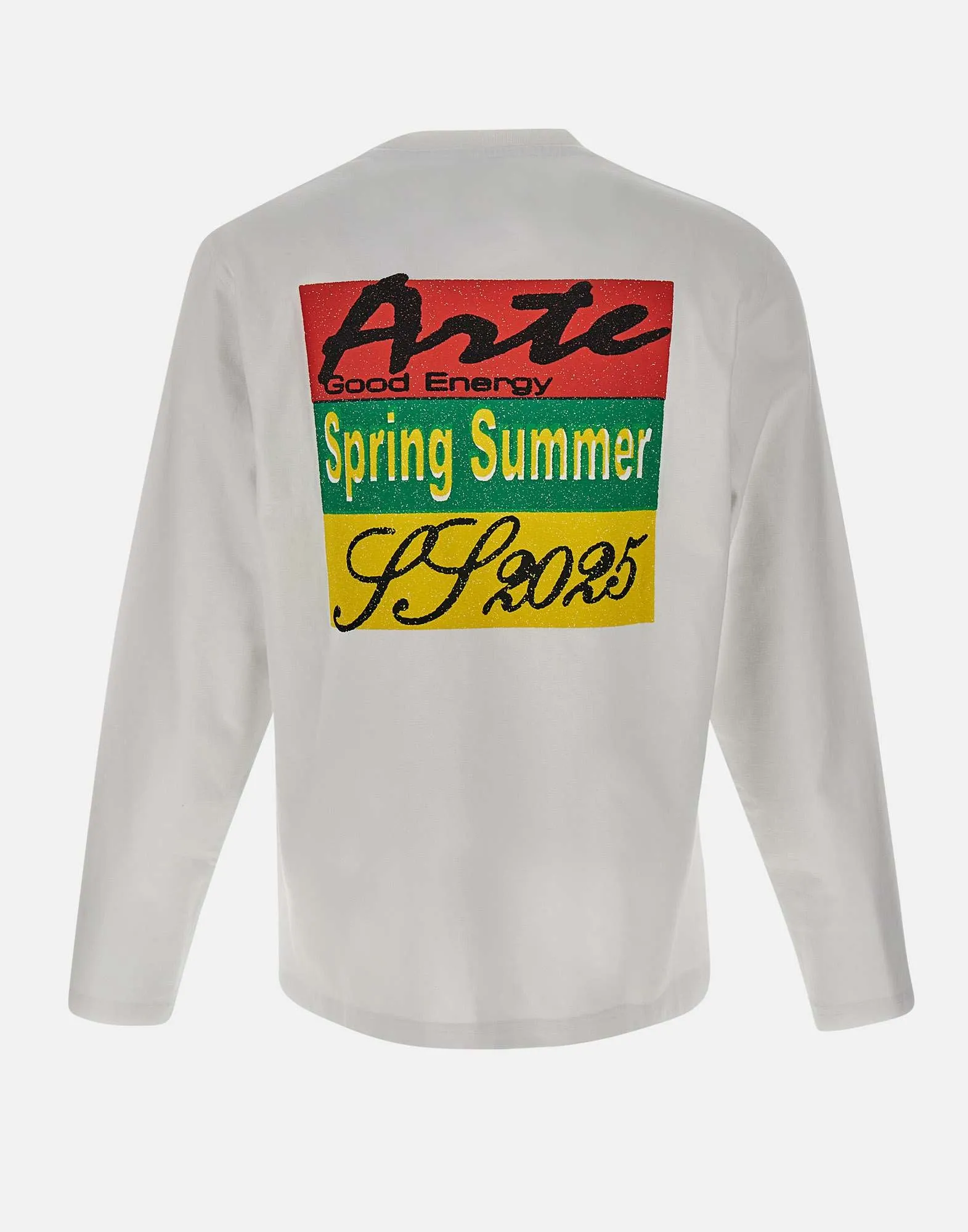 Arte Antwerpen vit långärmad grafisk t -shirt