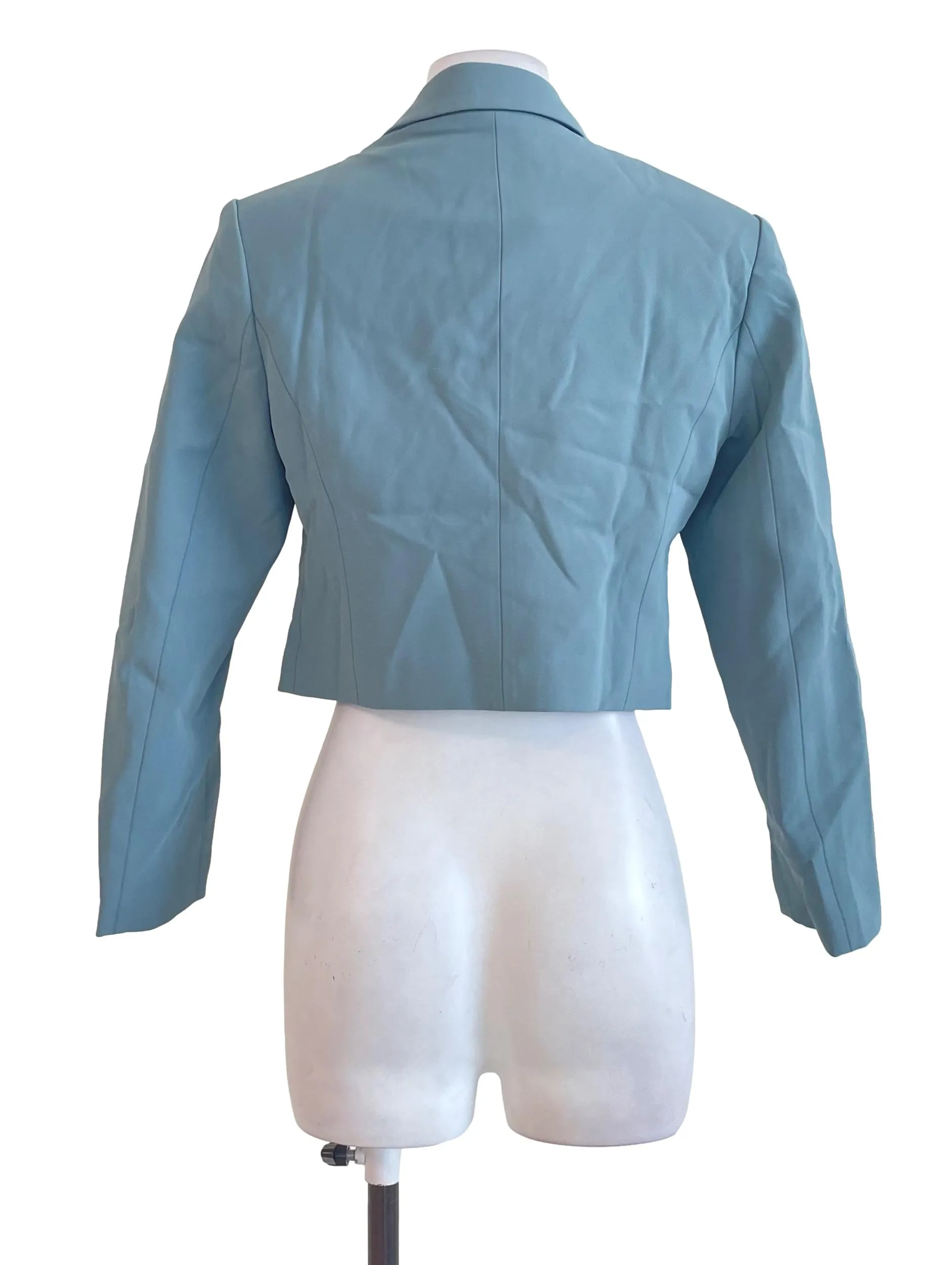 Ash Blue Cropped Blazer