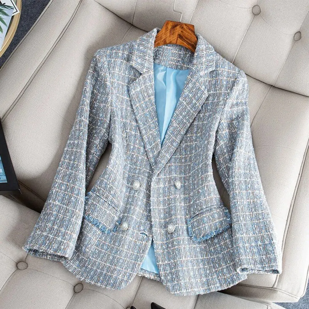 Ava - Elegant Tweed Blazer