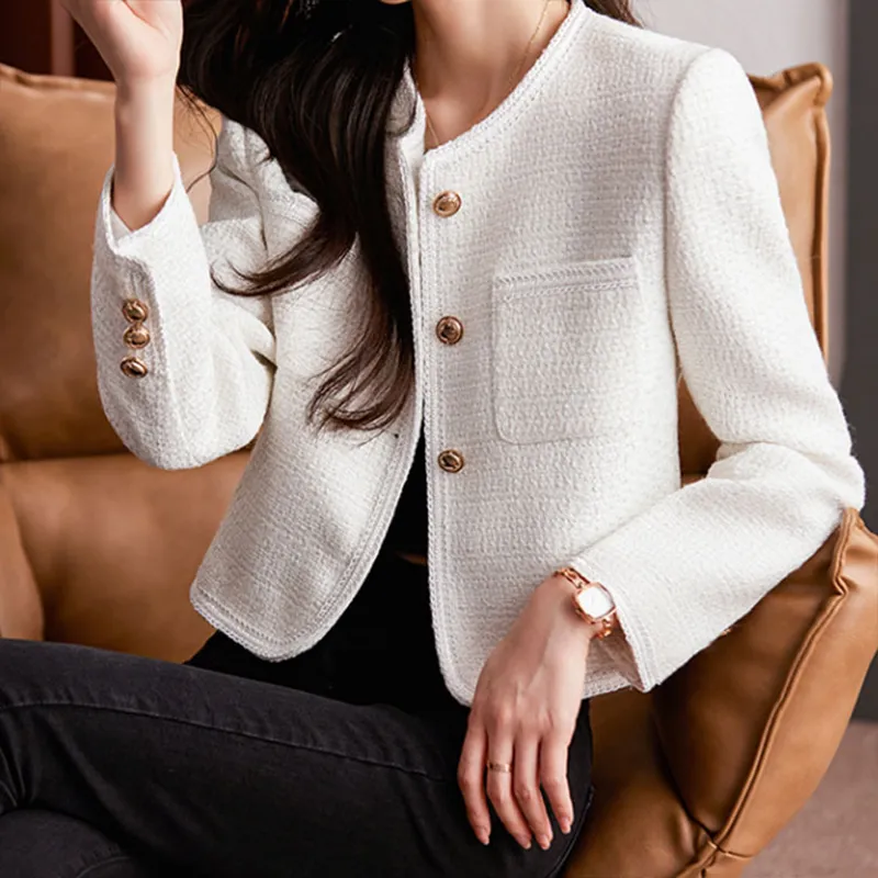 Avencea Tweed Short Jacket Made of High-Quality Material