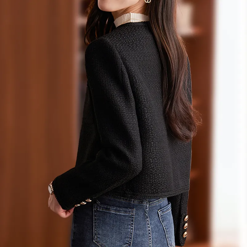 Avencea Tweed Short Jacket Made of High-Quality Material