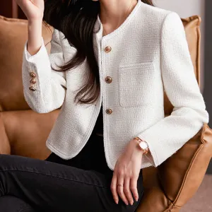 Avencea Tweed Short Jacket Made of High-Quality Material