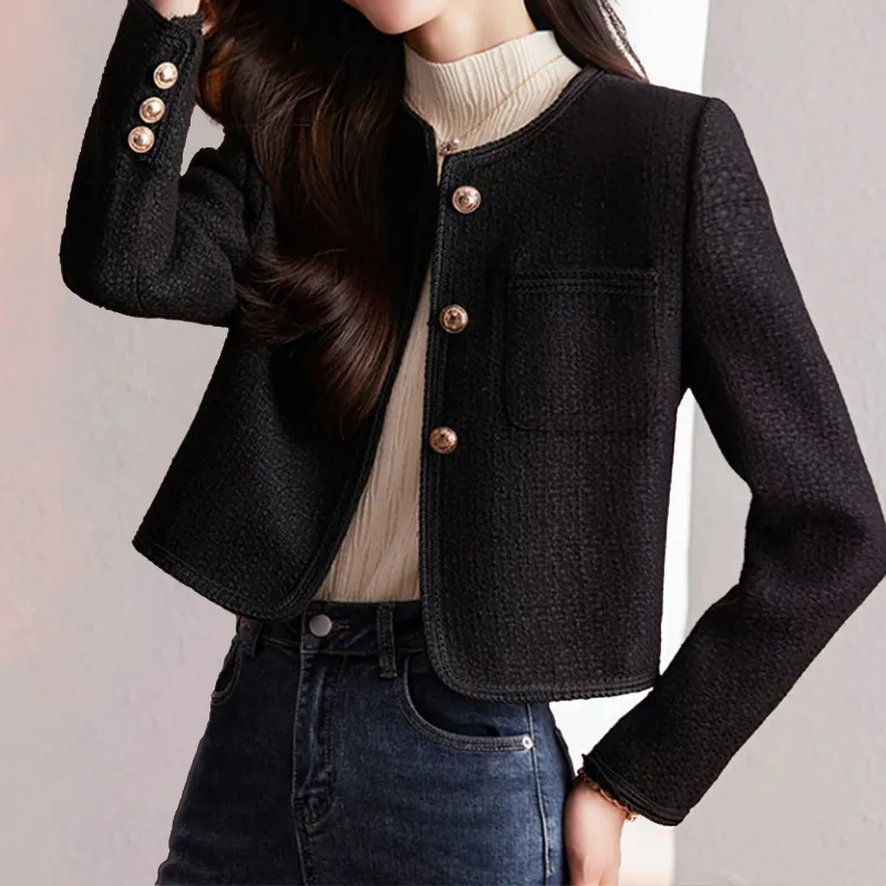 Avencea Tweed Short Jacket Made of High-Quality Material
