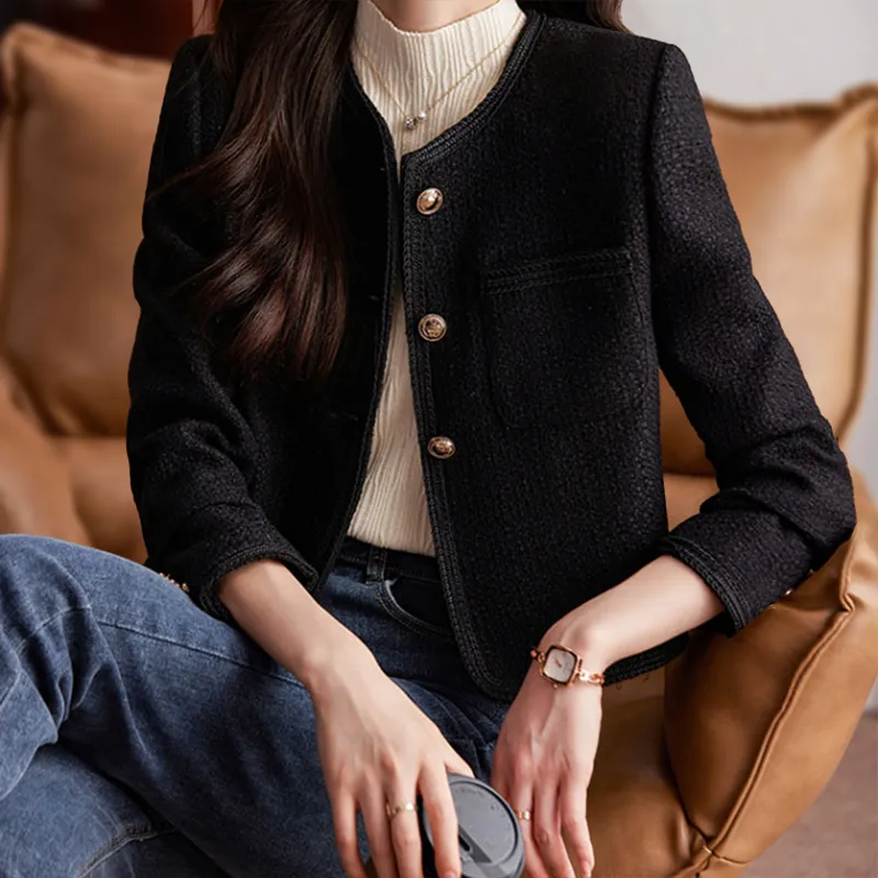 Avencea Tweed Short Jacket Made of High-Quality Material