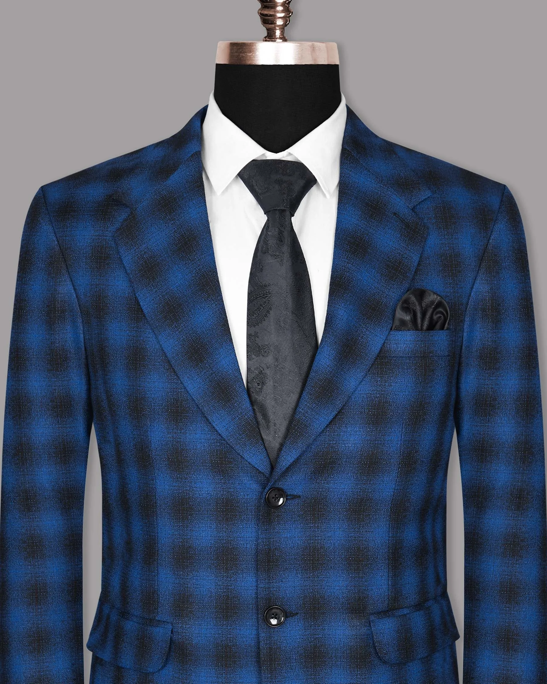 Bahama Blue Checked Blazer