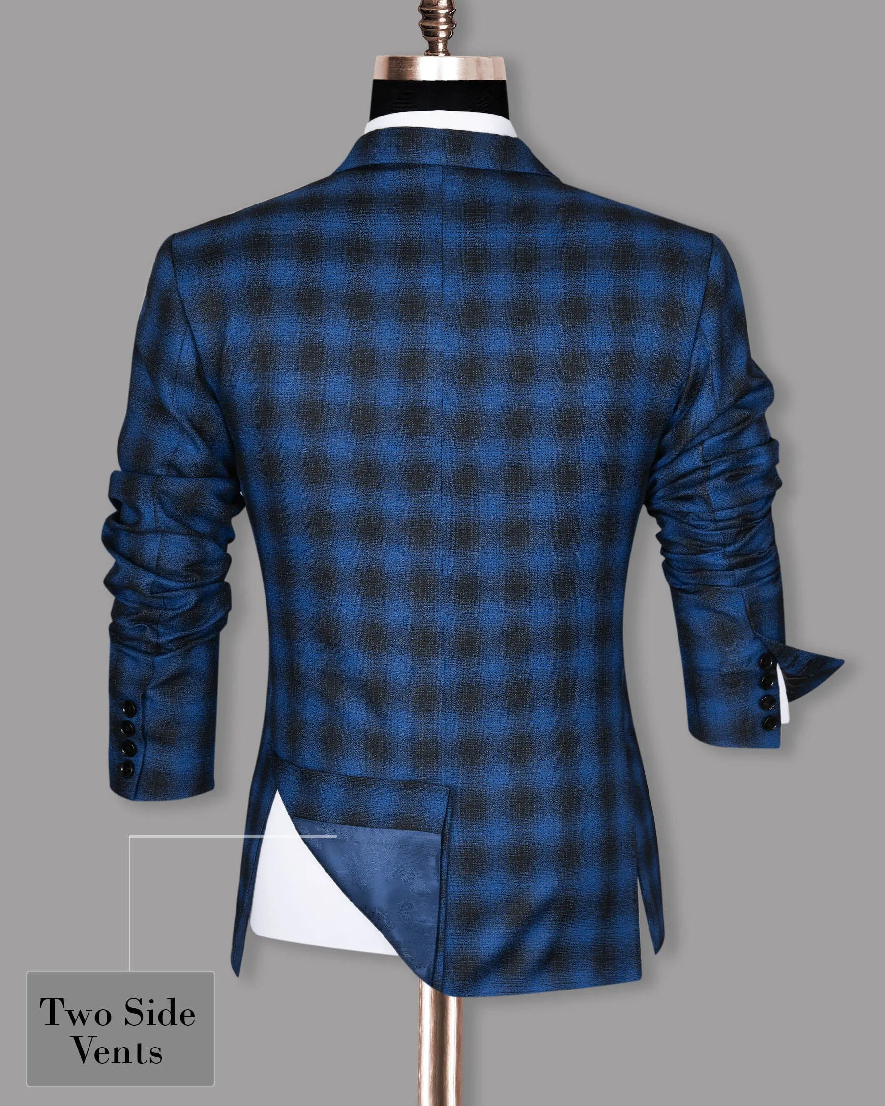 Bahama Blue Checked Blazer