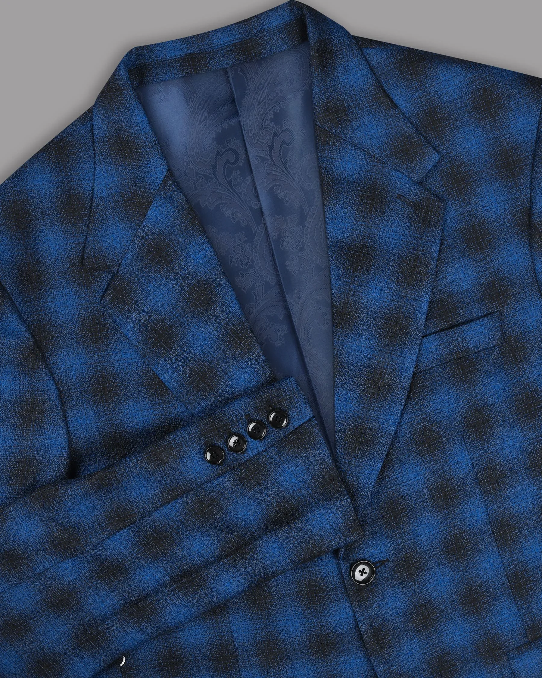 Bahama Blue Checked Blazer