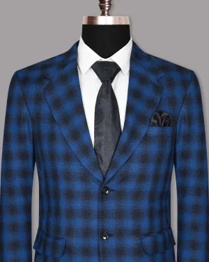 Bahama Blue Checked Blazer