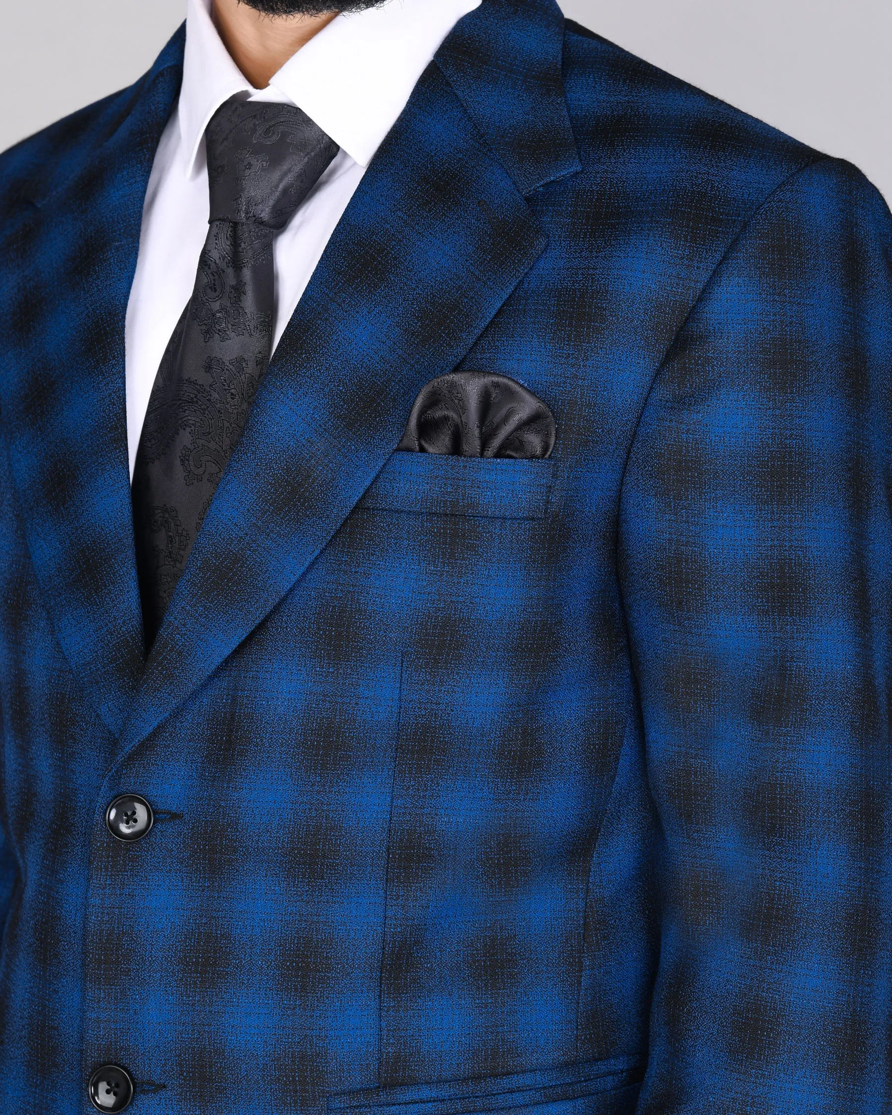 Bahama Blue Checked Blazer