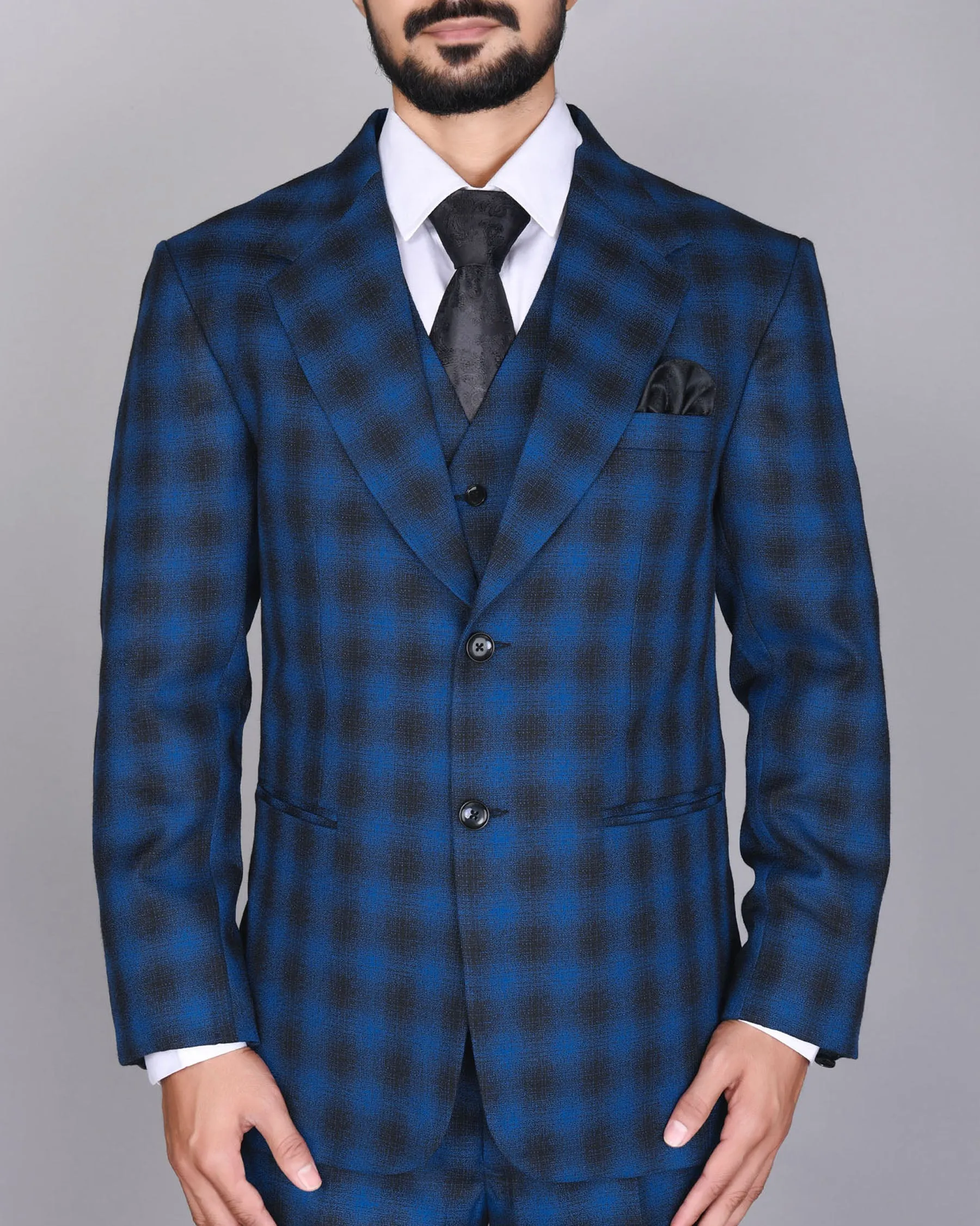 Bahama Blue Checked Blazer