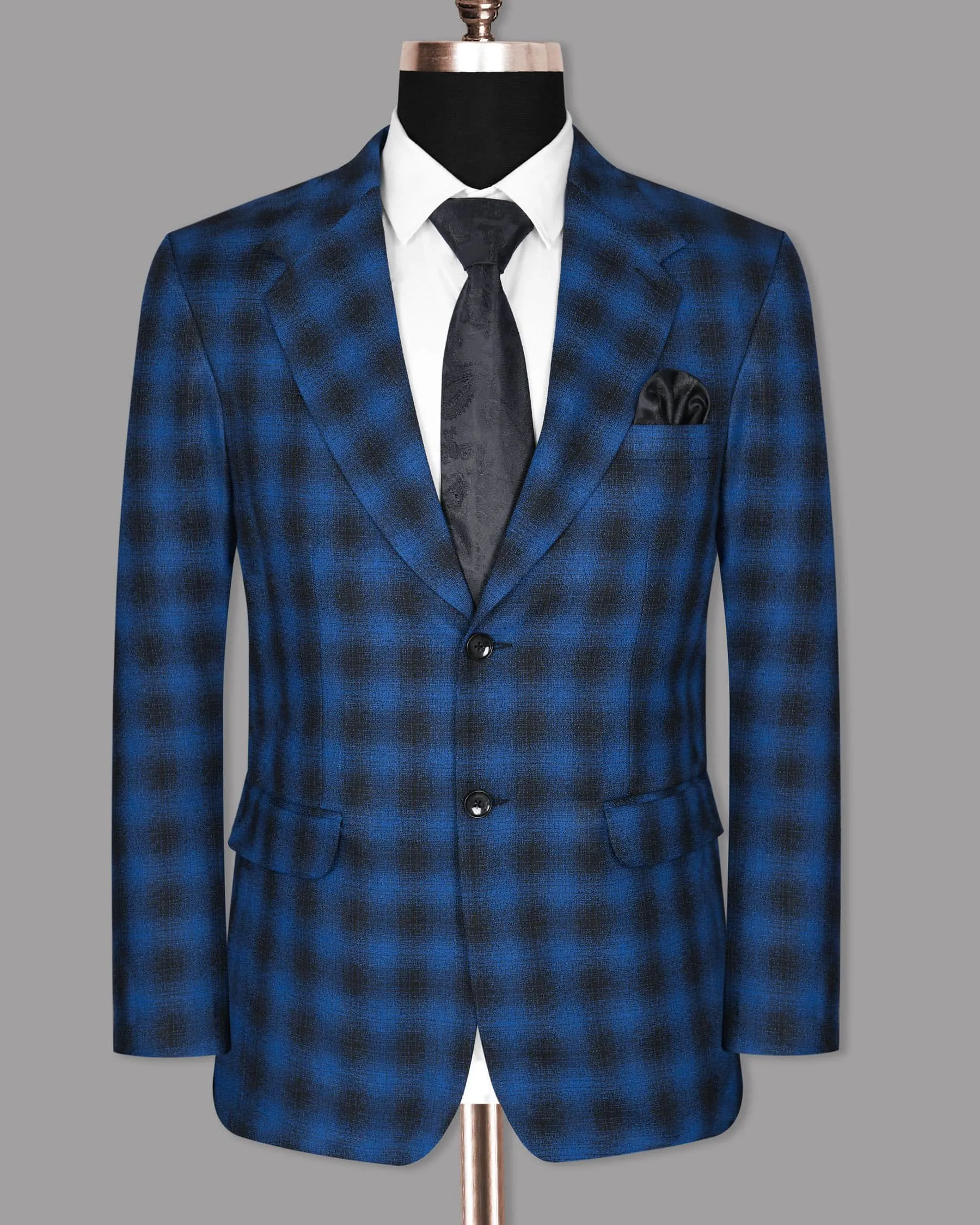 Bahama Blue Checked Blazer
