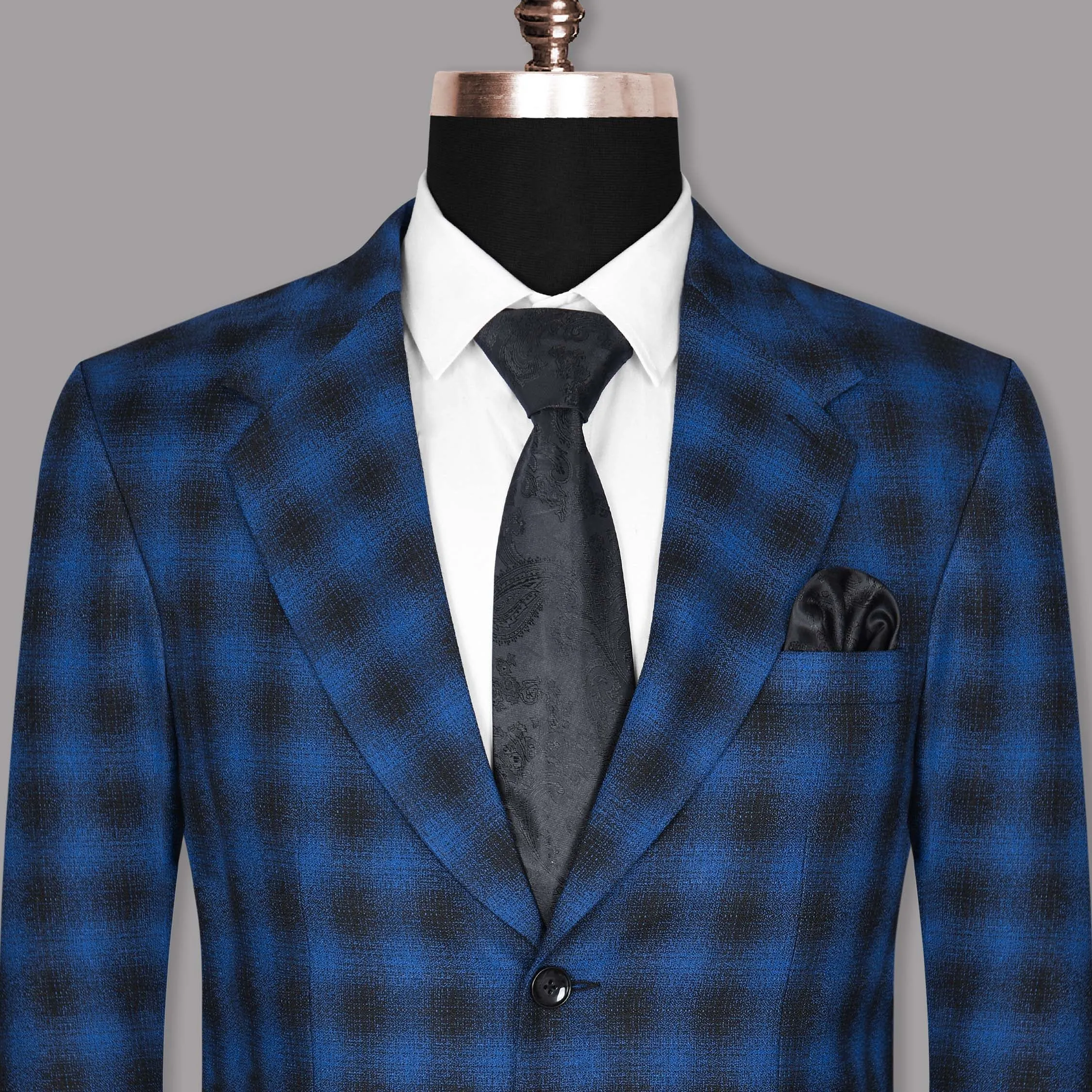 Bahama Blue Checked Blazer