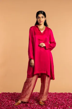 BASIC COLLARED KURTA-CO-ORD SET  (2PC SET)