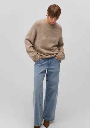 Beige Crewneck Sweater
