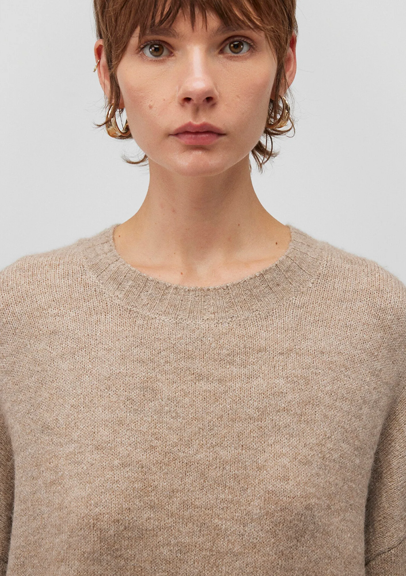 Beige Crewneck Sweater