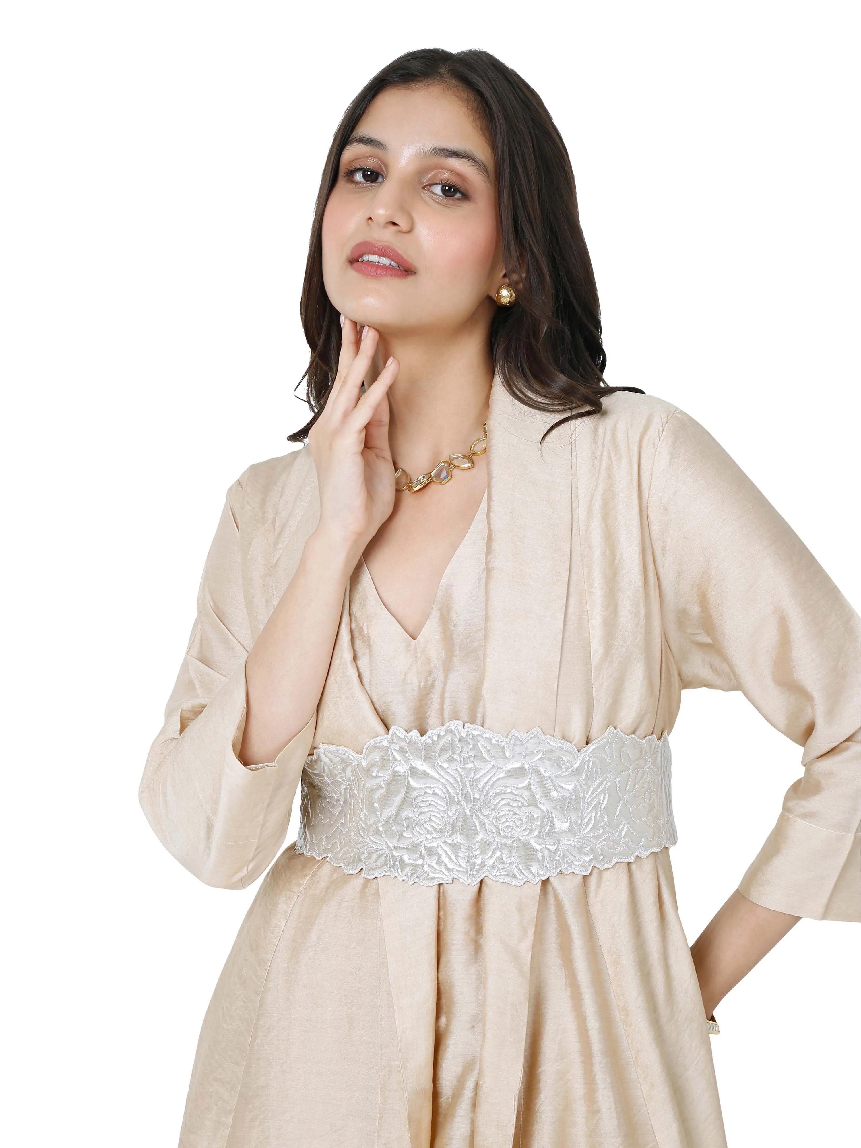 Beige Layered tunic