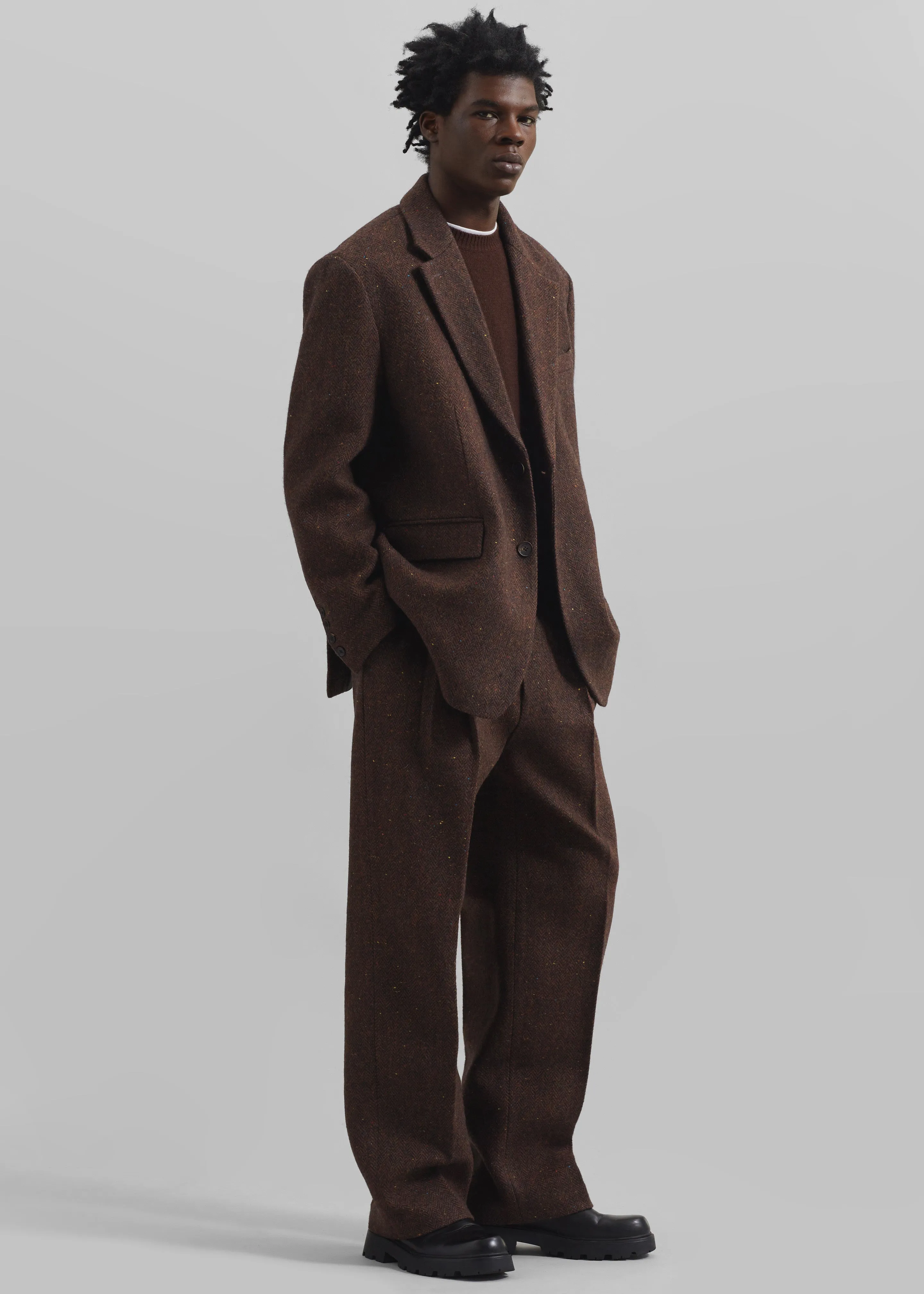 Beo Wool Blazer - Brown