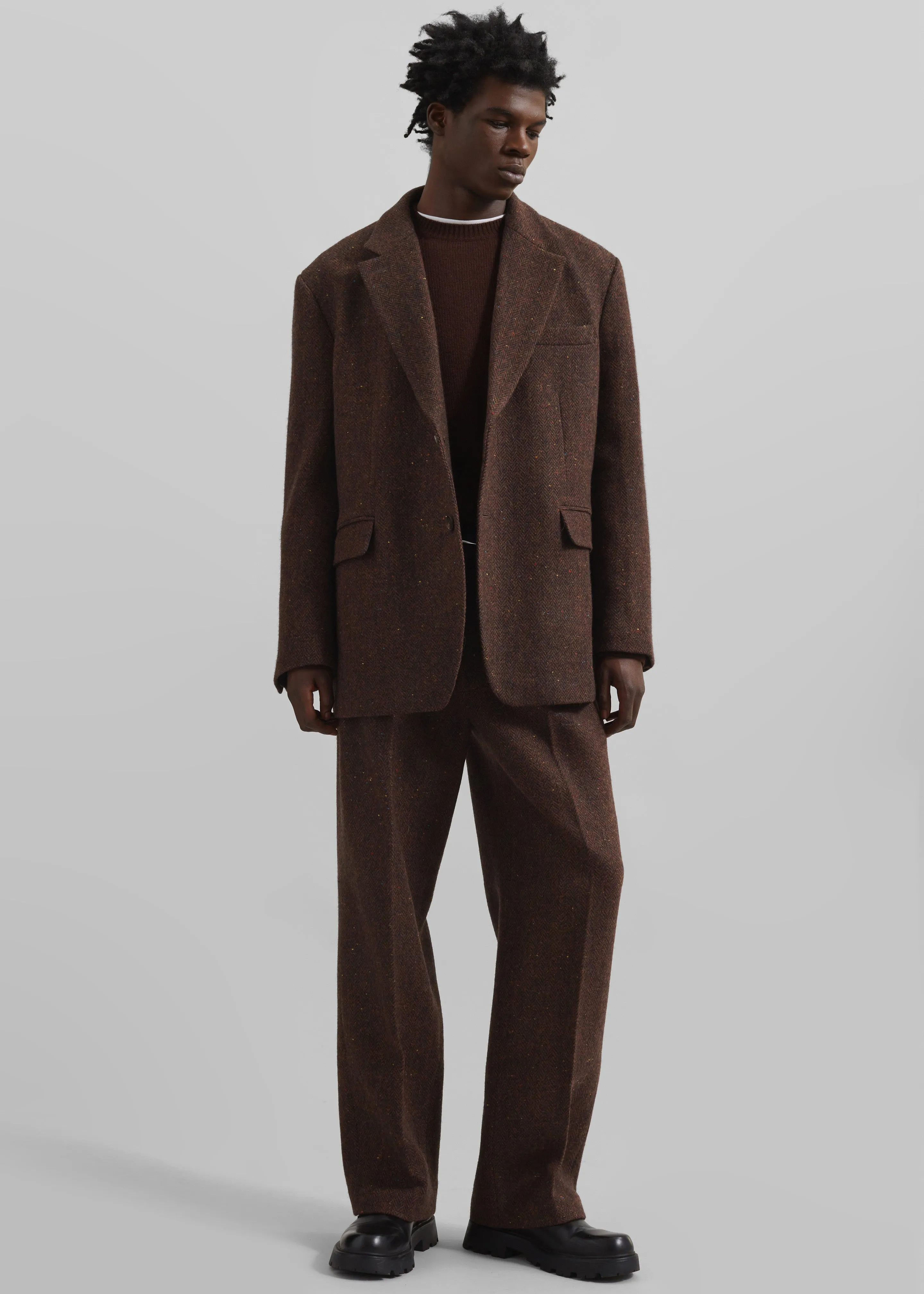 Beo Wool Blazer - Brown