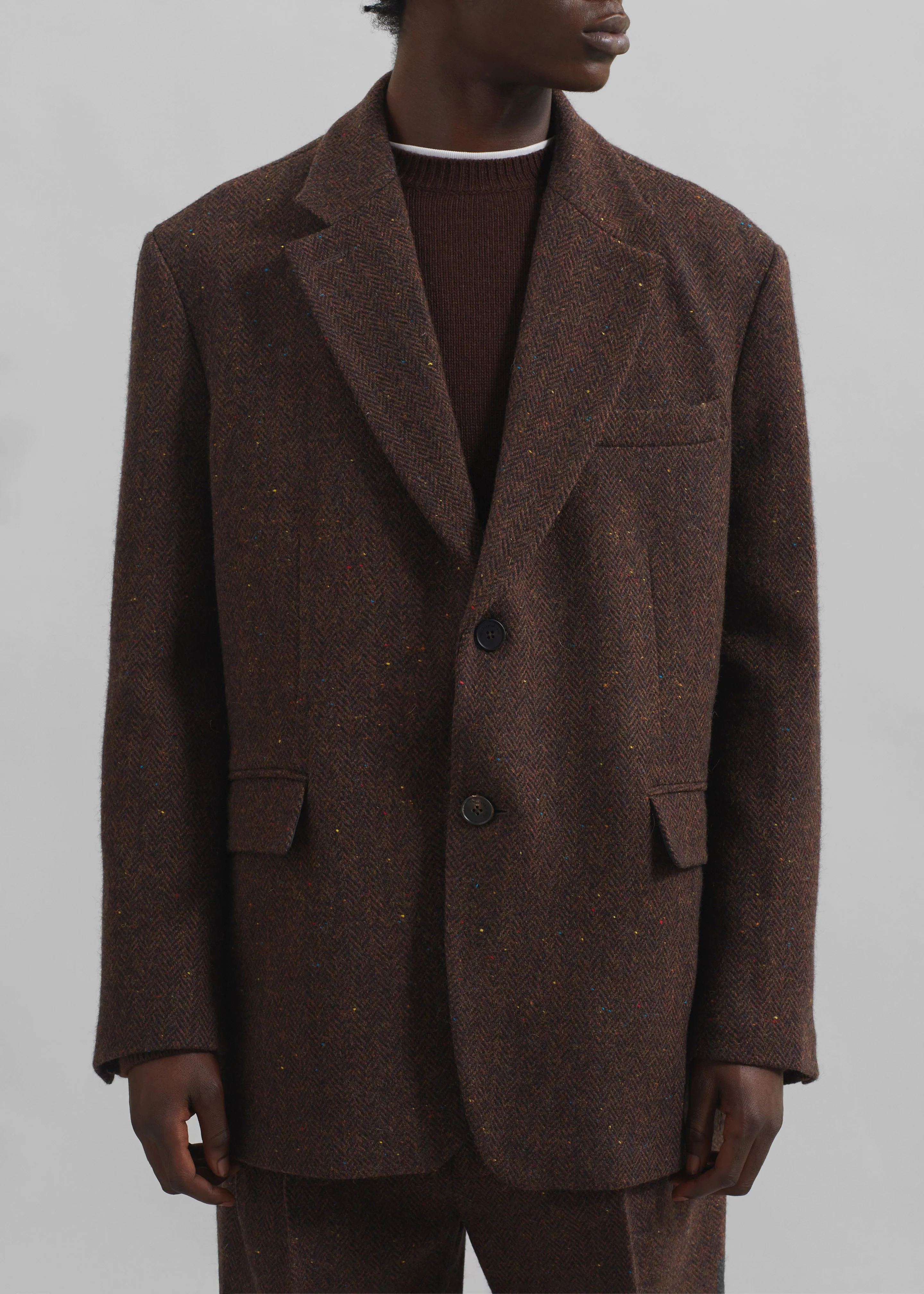 Beo Wool Blazer - Brown