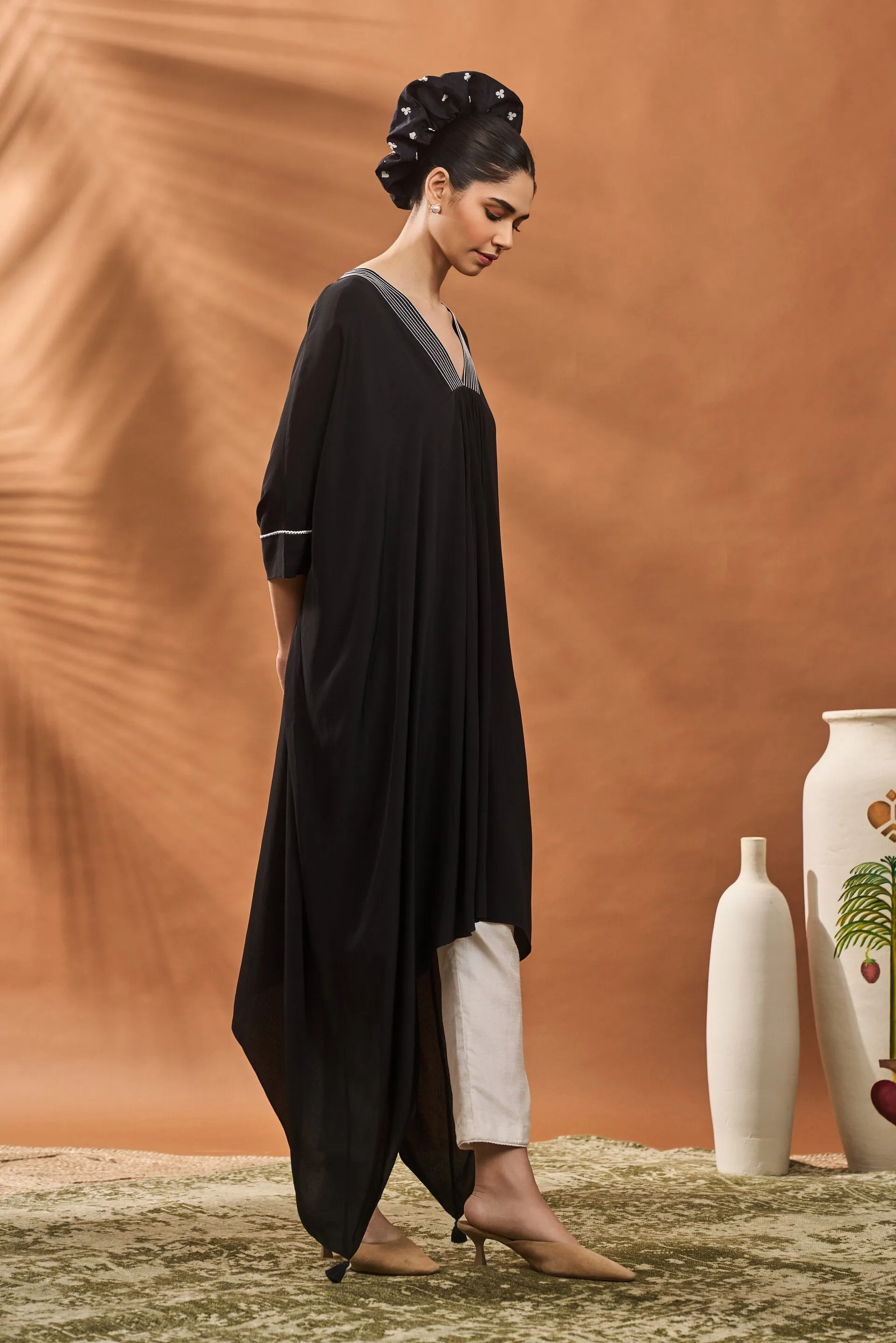 Black All Fours Tunic Set