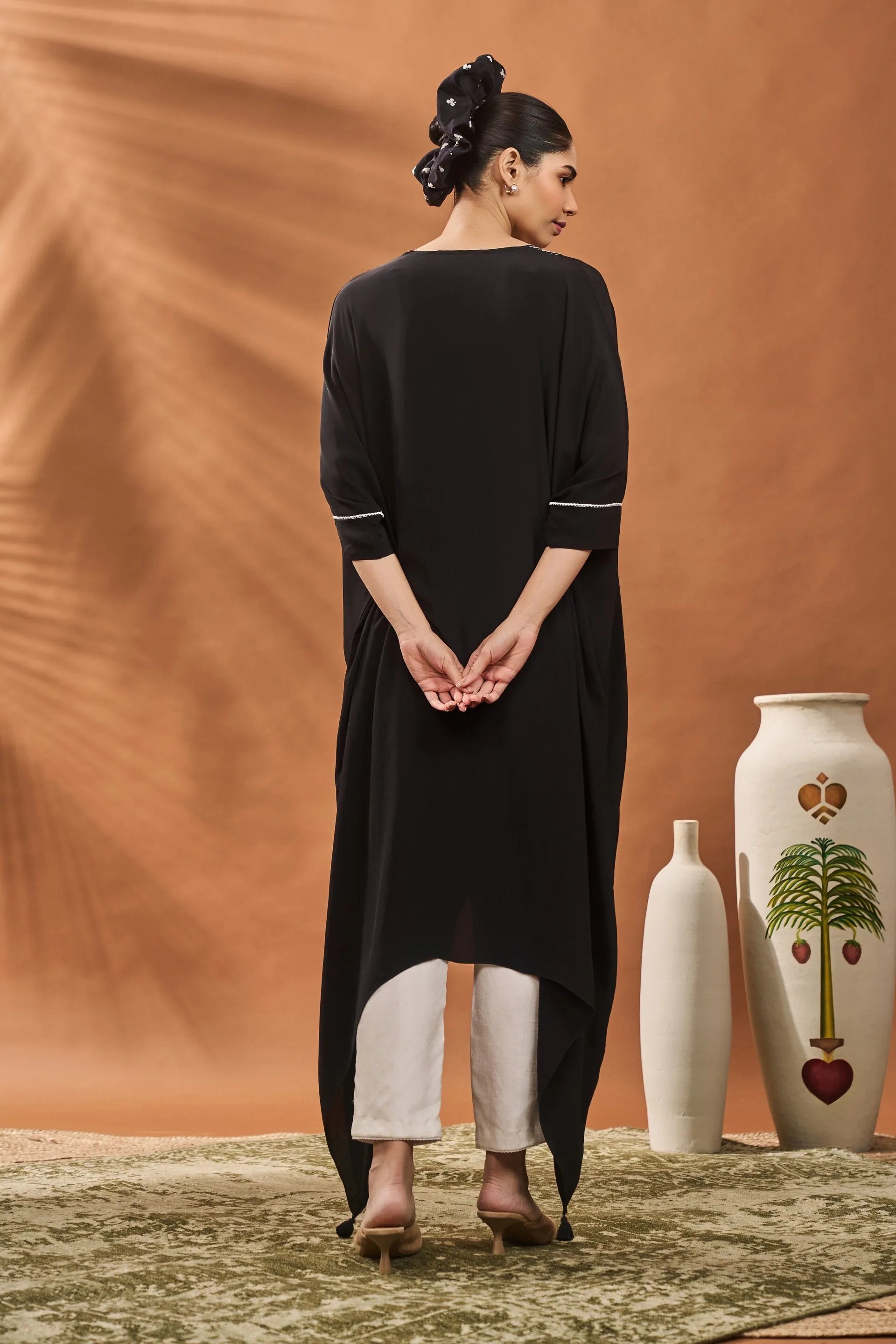 Black All Fours Tunic Set
