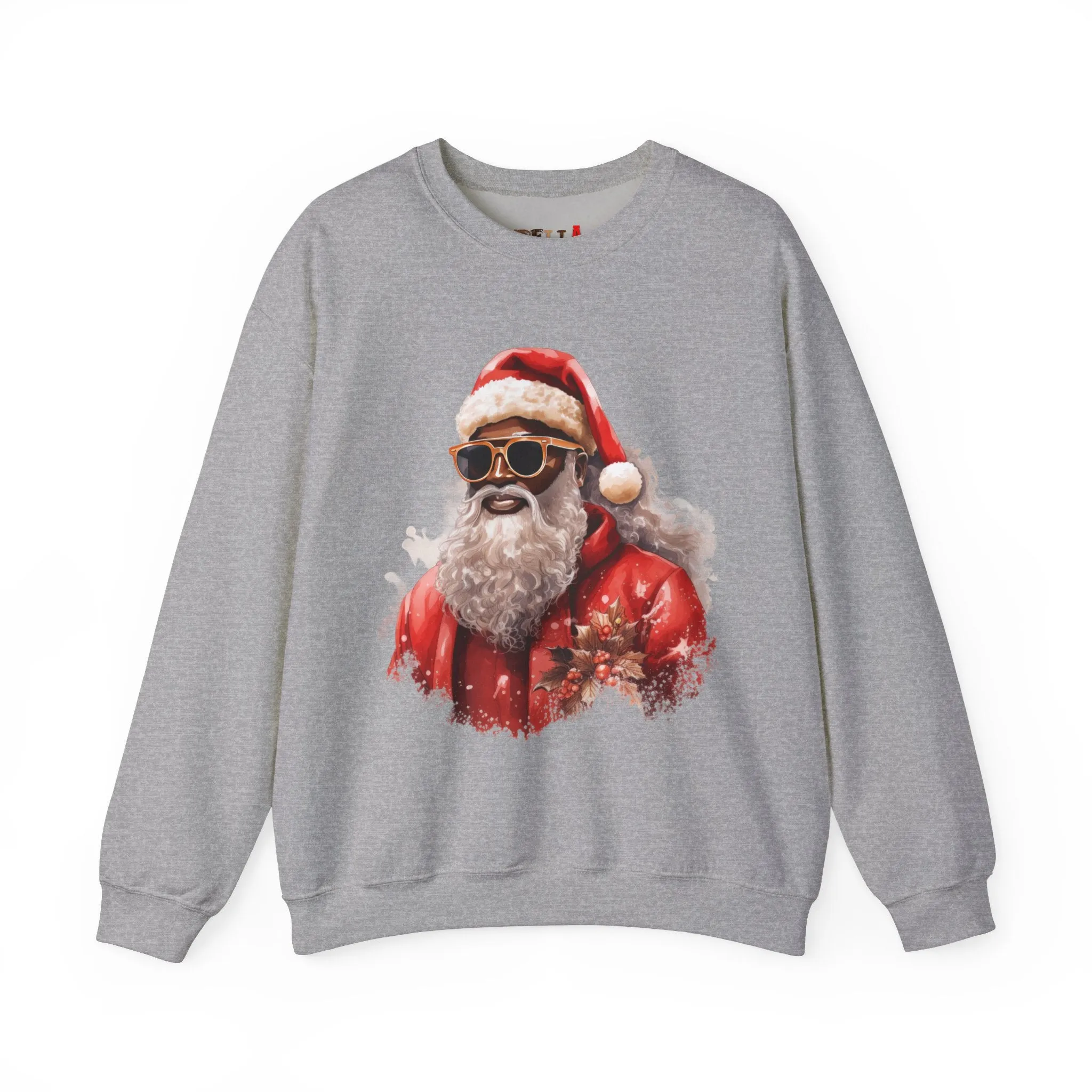 Black Santa 2 Unisex Heavy Blend™ Crewneck Sweatshirt