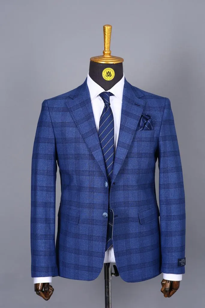 Blazer Bleu Motif 6