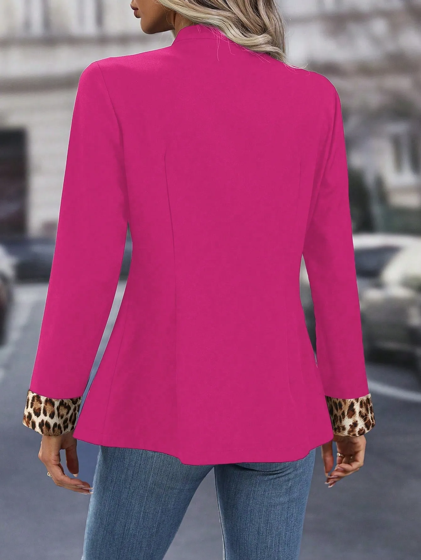 Blazer Clásico Ceñido para Mujer