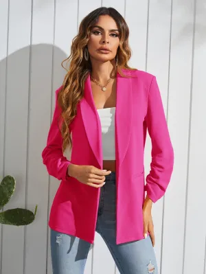 Blazer de Cuello Esmoquin Unicolor