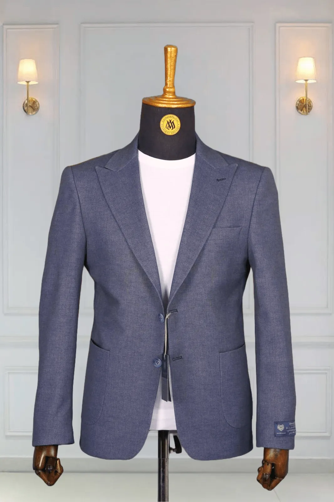 Blazer Gris Motif 15