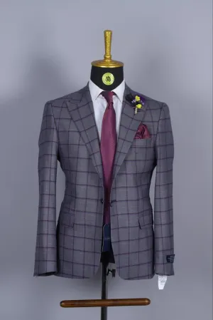 Blazer Gris Motif