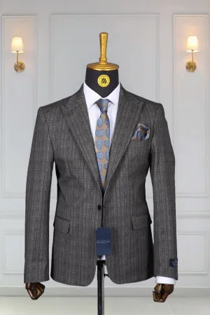 Blazer Marron Motif 16